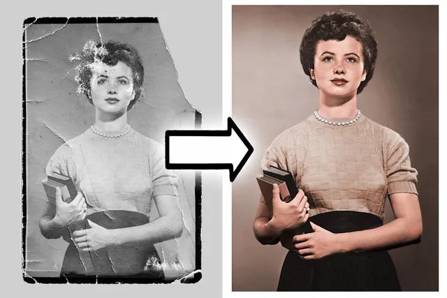 افزایش کیفیت عکس قدیمی